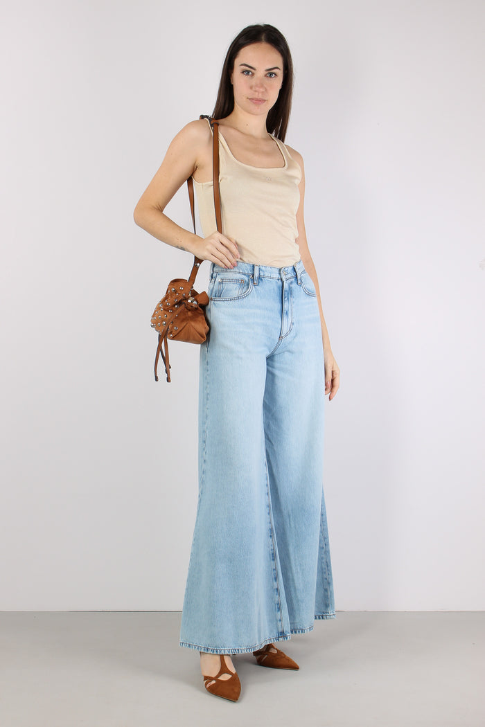 Jeans Flare Ampio Denim Medio-3