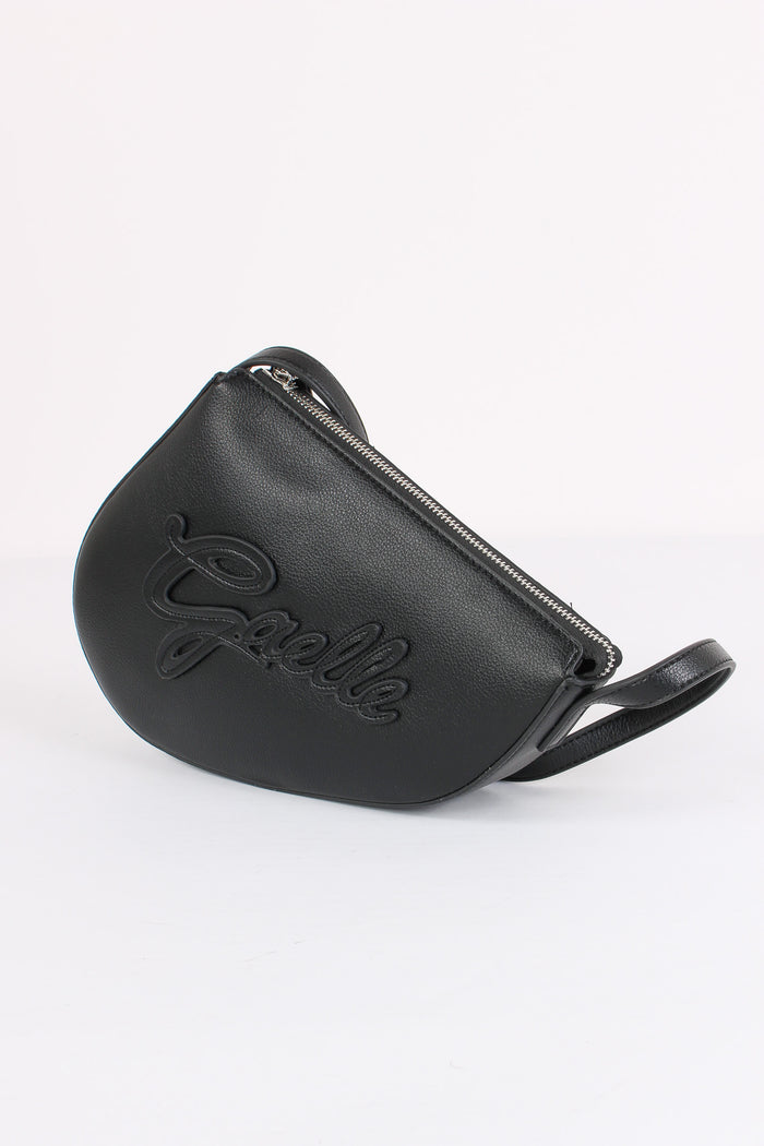 Tracolla Sella Logo Corsivo Nero-6