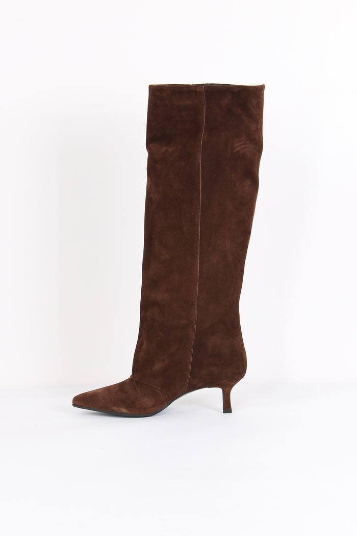 Stivale Camoscio Tacchetto Moro-7