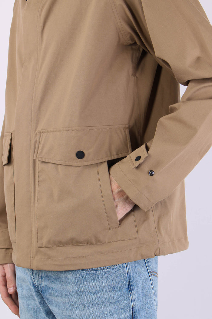 Mac Giubbotto Cappuccio Khaki Brown-12
