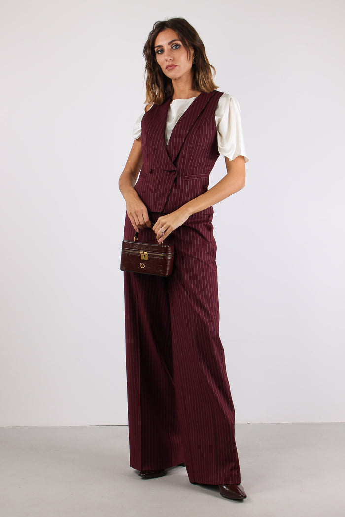 Gilet Gessato Bordeaux-5