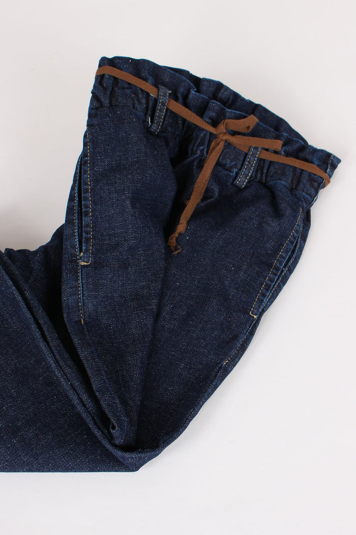 Denim Ampio Cintura Denim-5