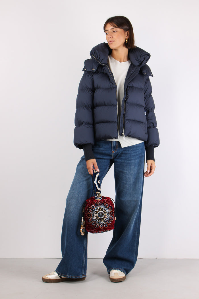 Cappa Manicotto Cappuccio Night Blue-3