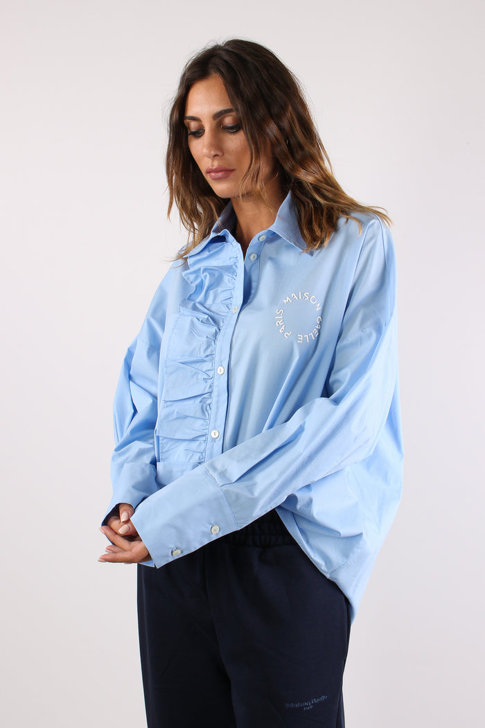 Camicia Over Rouges Cielo-6