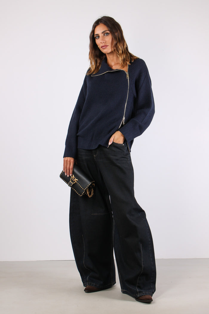 Iride Denim Baloon Rotture Denim Scuro-5