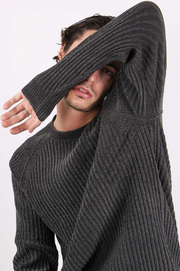 Maglia Girocollo Ciniglia Forest Green-2