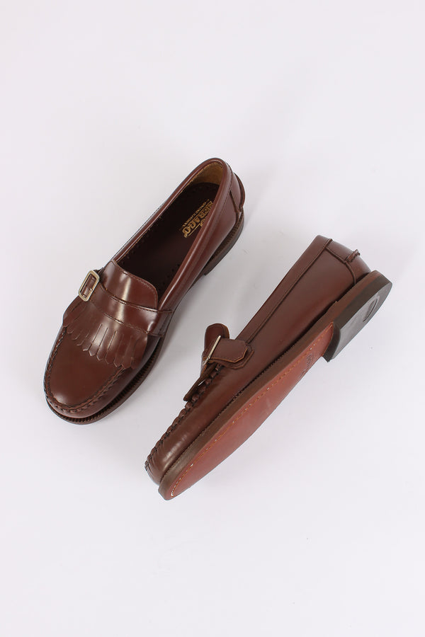 Mocassino Pelle Frange Brown-2
