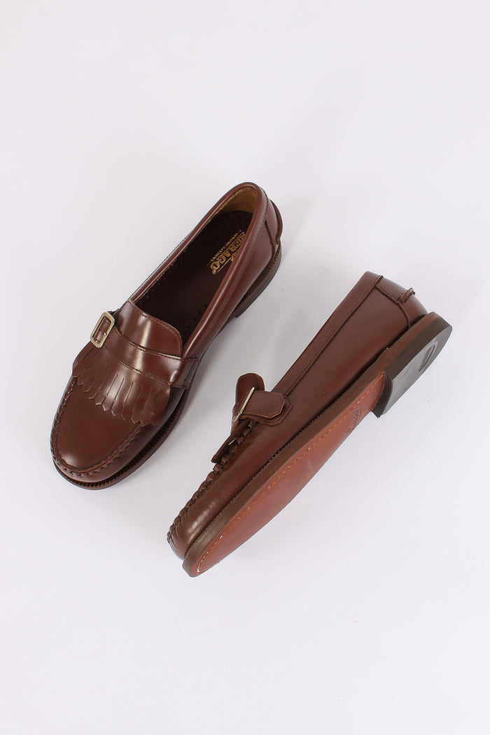 Mocassino Pelle Frange Brown-2