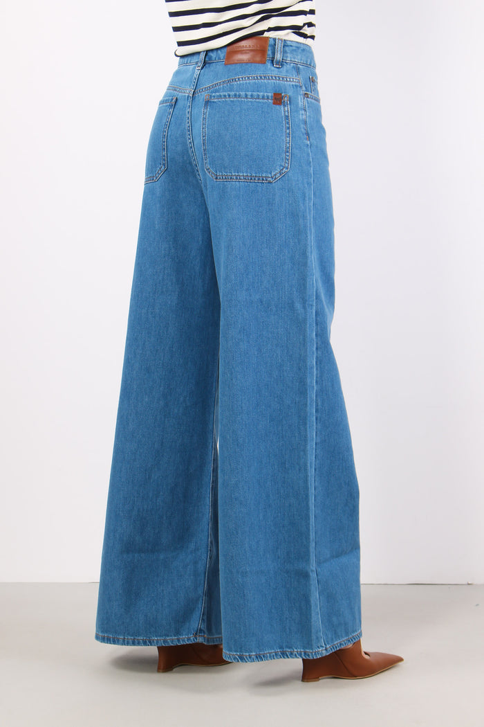 Wkdvega Denim Palazzo Indaco Medio-5