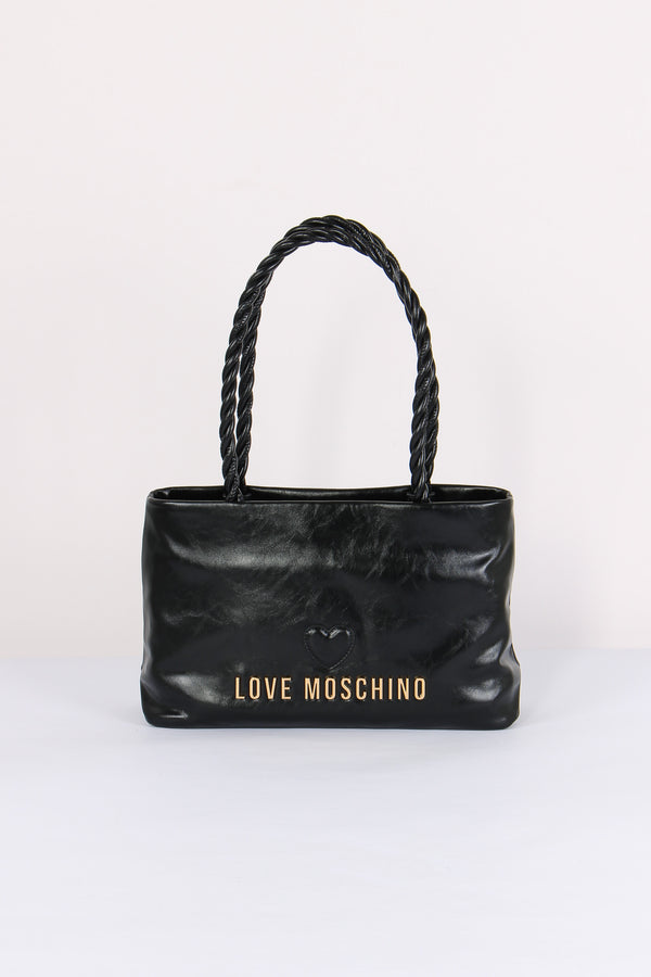 Shopping Manico Intreccio Nero