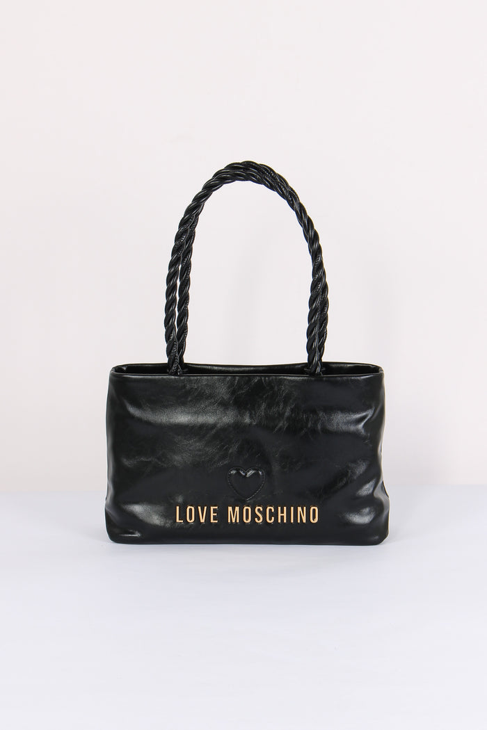 Shopping Manico Intreccio Nero