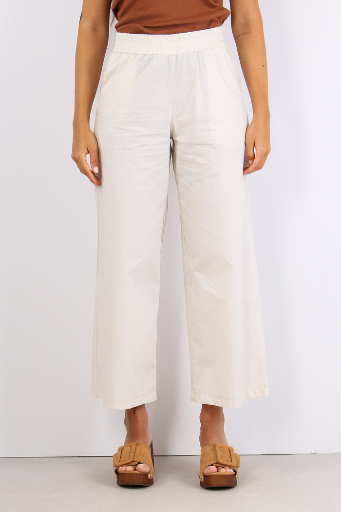 Pantalone Popeline Palazzo Ghiaccio-2