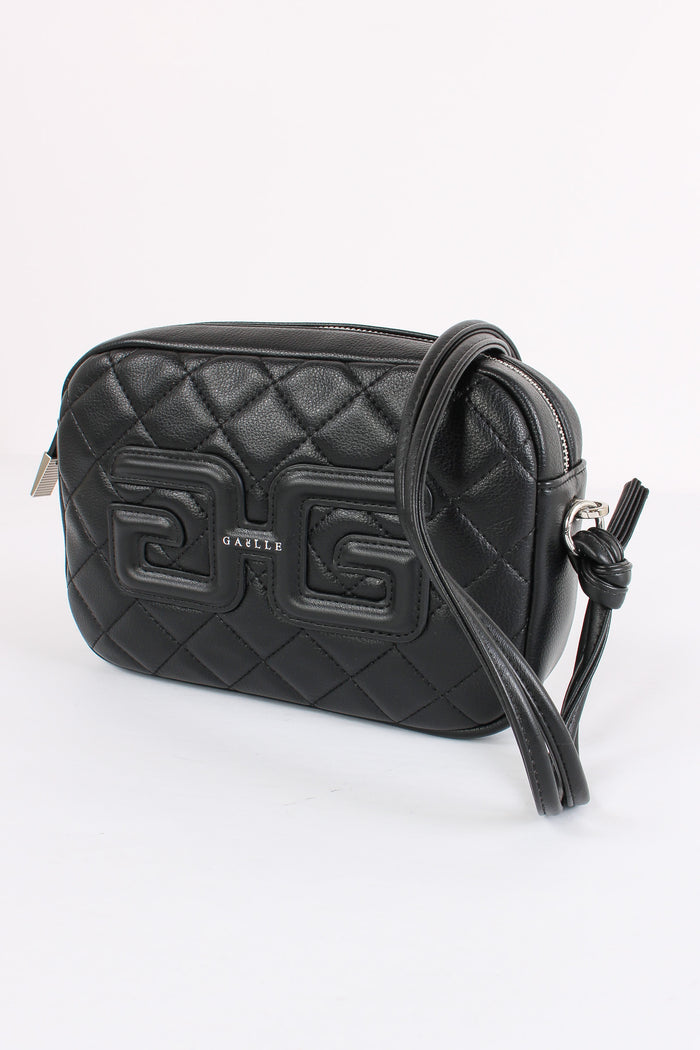 Mini Pochette Matelasse Double Nero-4