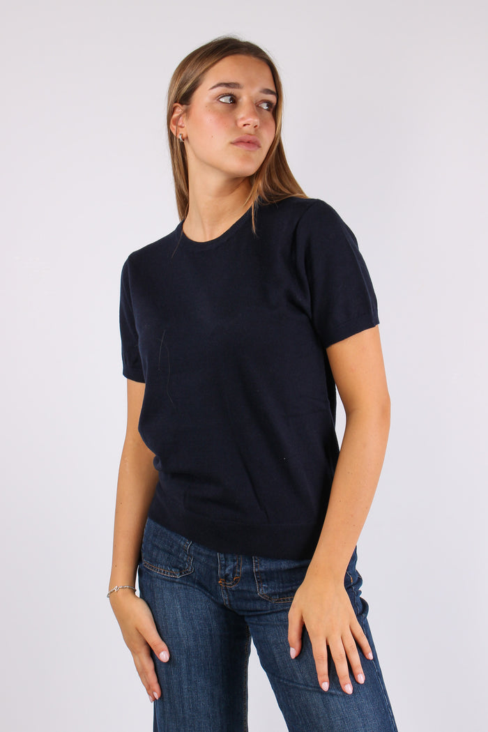 Maglia Viscosa M/m Blu-6