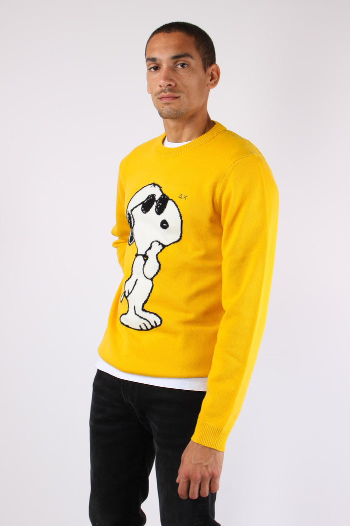 Maglia Logo Grande Snoopy Giallo-3