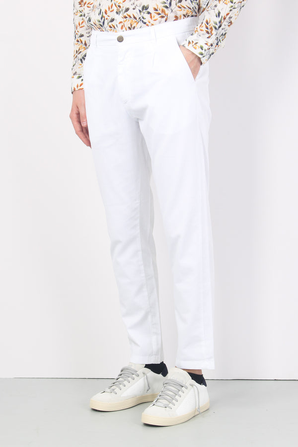 Pantalone Chino Pence Bianco-2