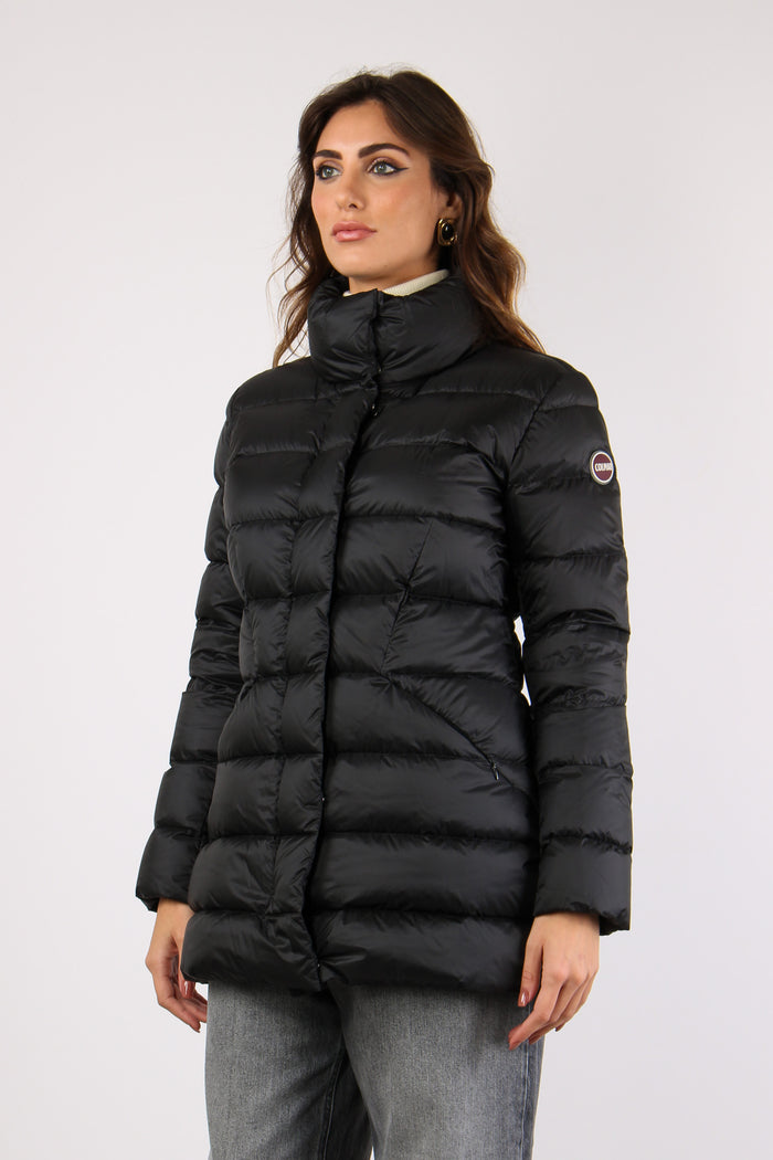 Piumino Cappotto Nylon Nero-4