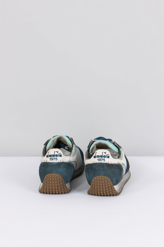 Sneakers Equipe Dirty Azzurro Piuma-3