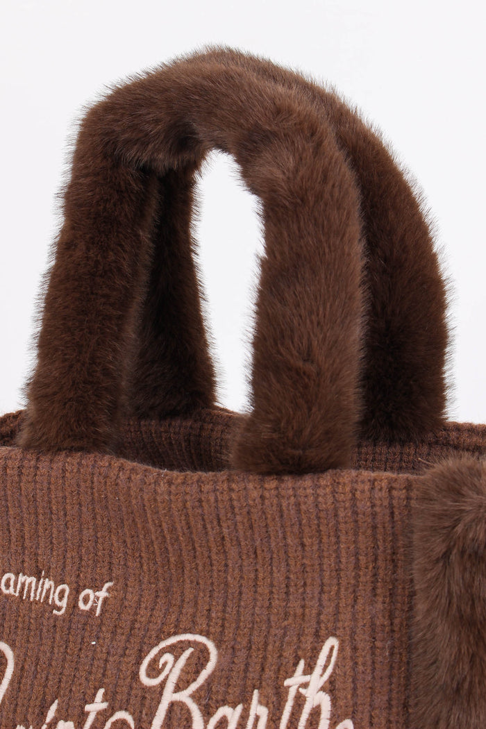 Shopping Pelliccia Marrone-7