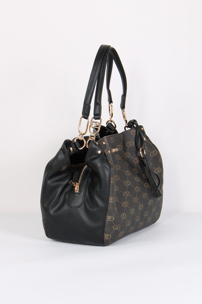 Borsa Tre Scomparti Nero-3