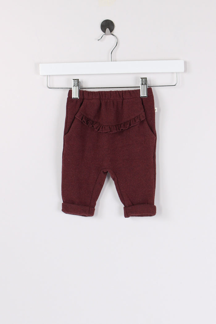 Pantalone Caldo Cotone Melanzana