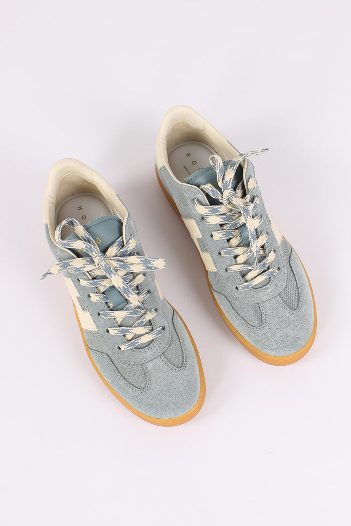 Sneaker Cool Camoscio Azzurro-5