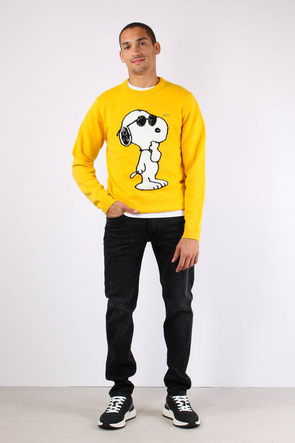 Maglia Logo Grande Snoopy Giallo