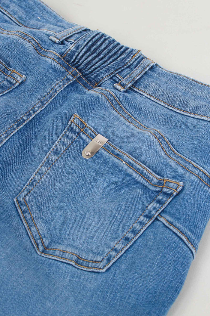 Jeans Parfait Cropped Denim Chiaro-10