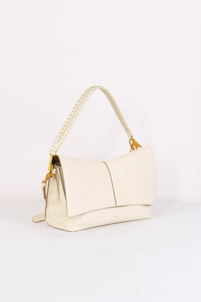 Diva Tracolla Patta Manico Intreccio Talco-6