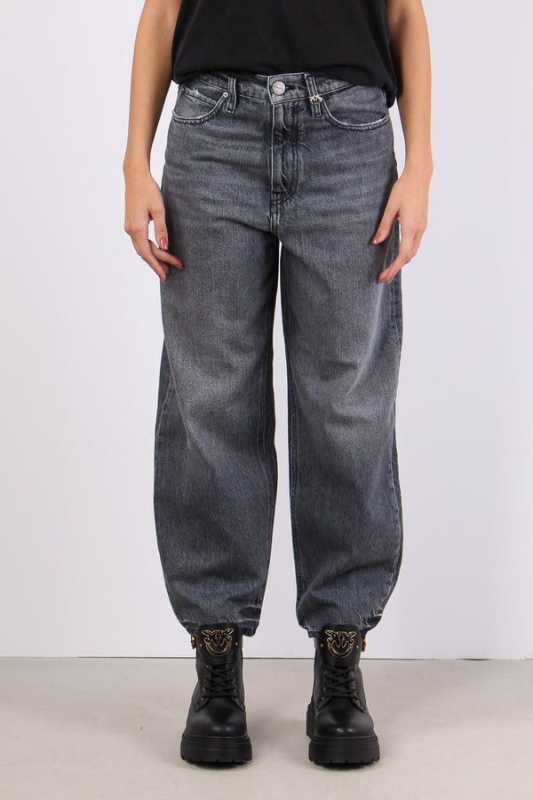 Estelle Denim Carrot Logo Tasc Denim Scuro-2