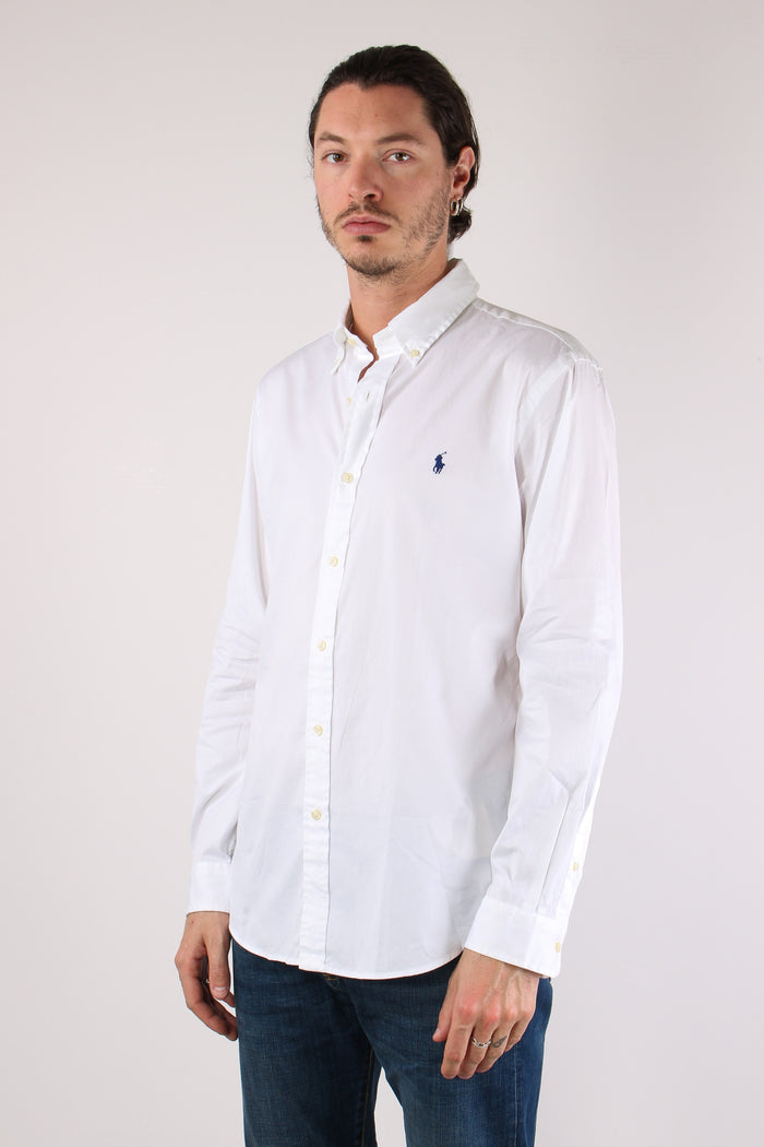 Camicia Custom Cotone Leggero White-3