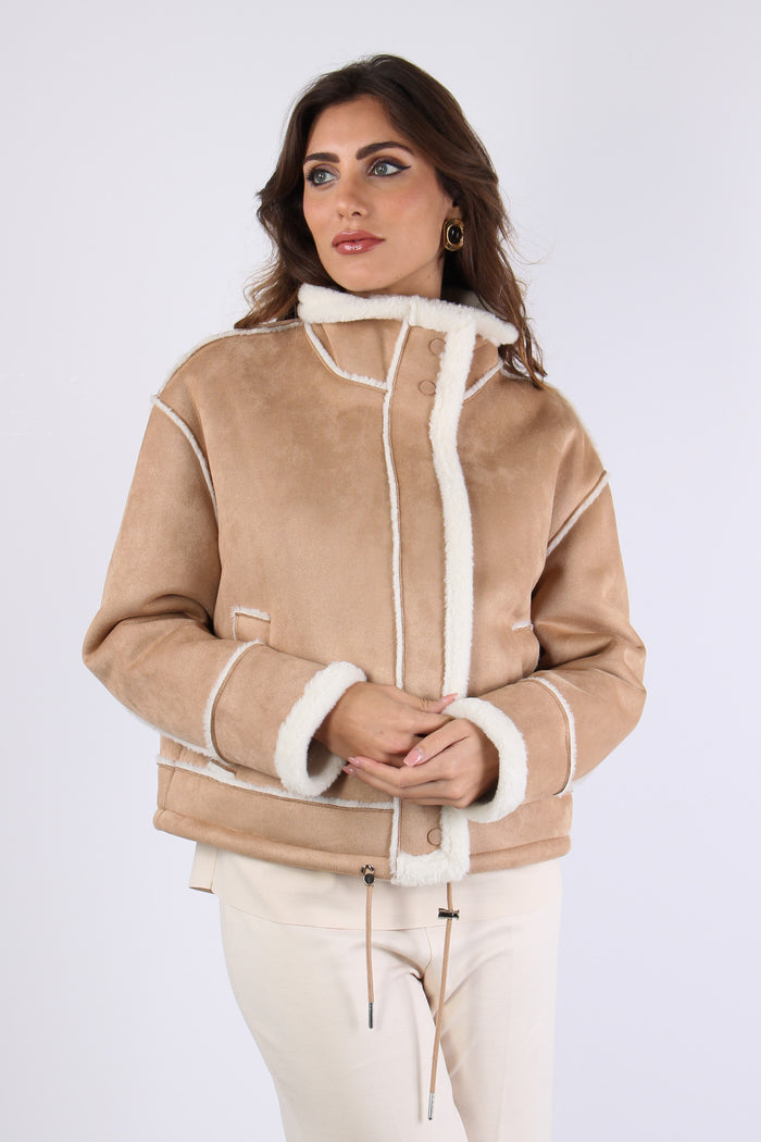 Ecomontone Corto Over Misty Nude-7