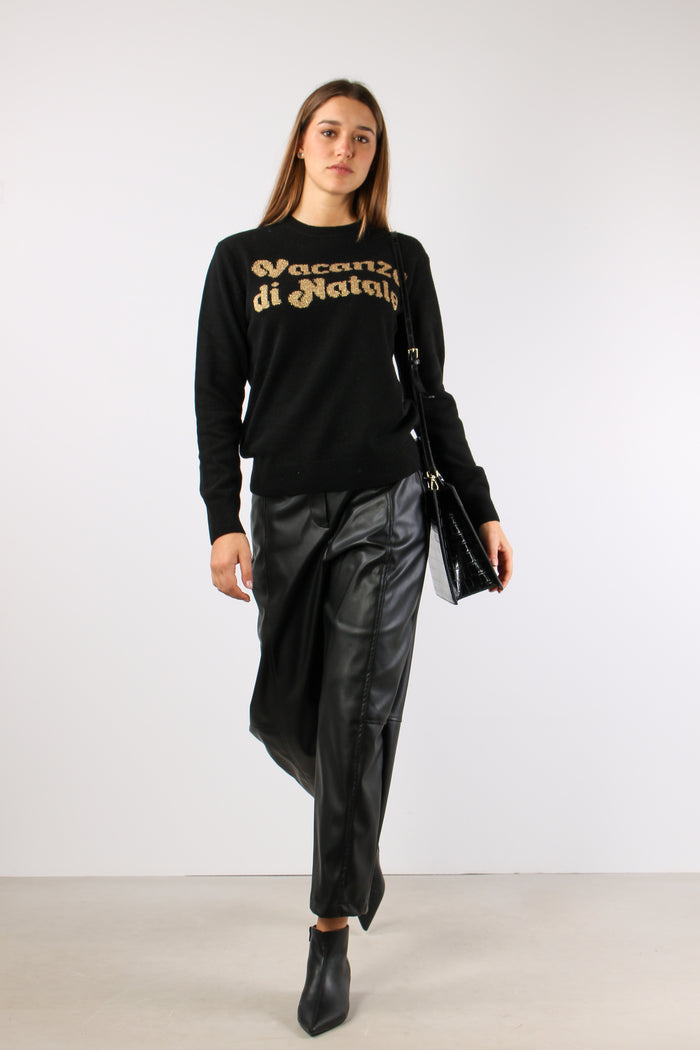 Girocollo Vacanze Natale Nero-5