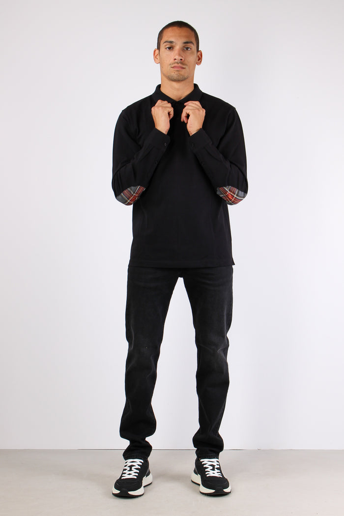 Polo Ml Toppa Contrasto Nero