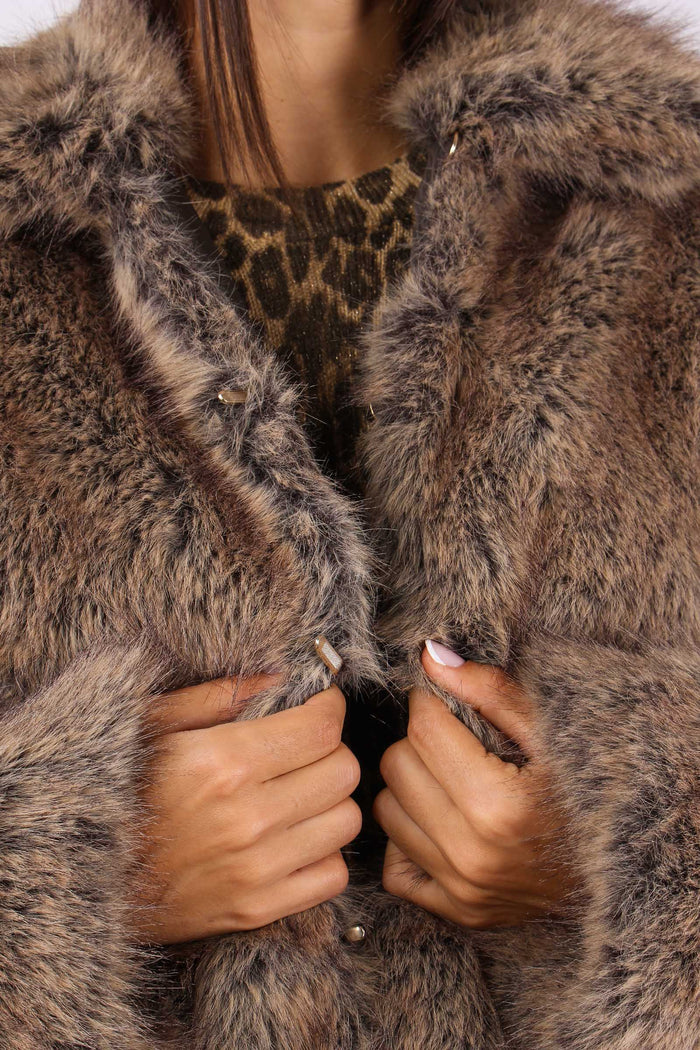 Ecopelliccia Ganci Brown Wolf-11