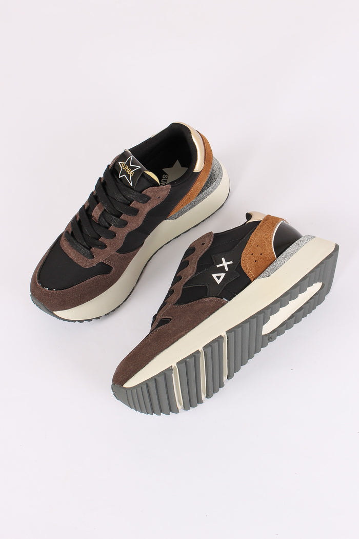 Sneakers Big Stargilr Mix Materials Nero-2