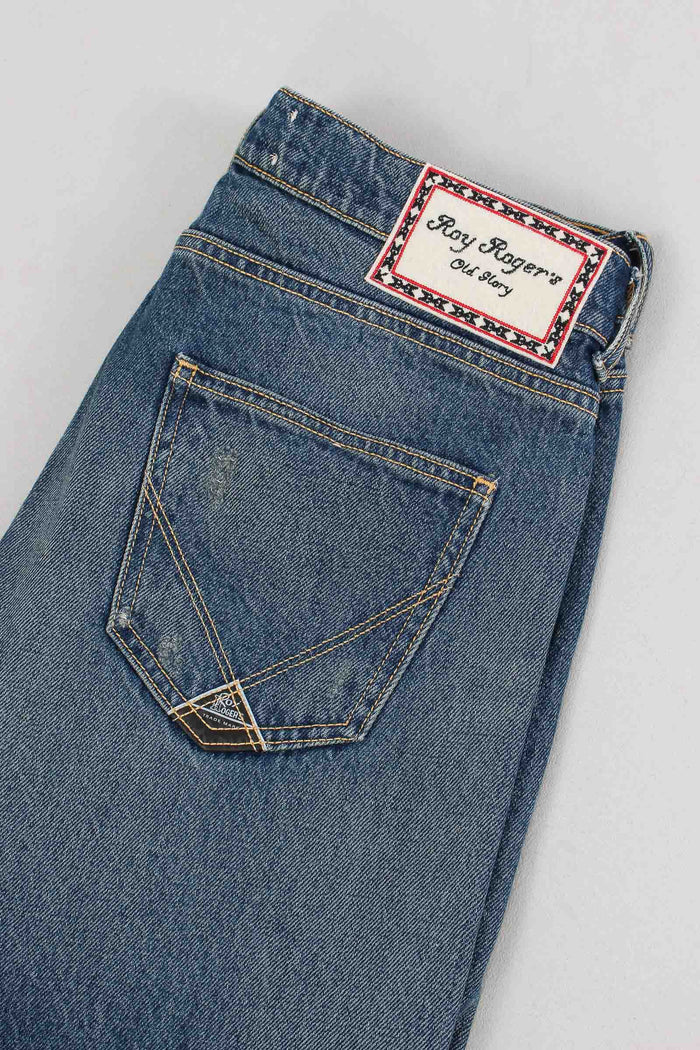 Denim Regular Micro Rotture Denim Medio-7
