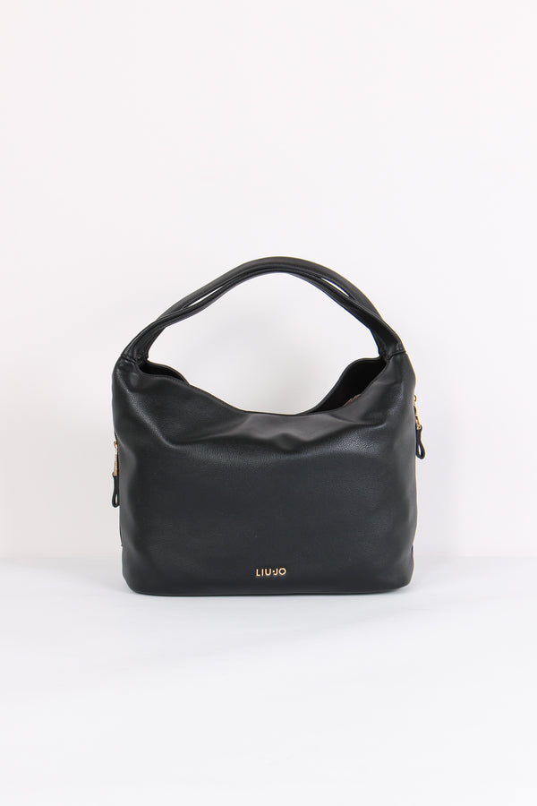 Hobo Maxi 2 Manici Zip Nero