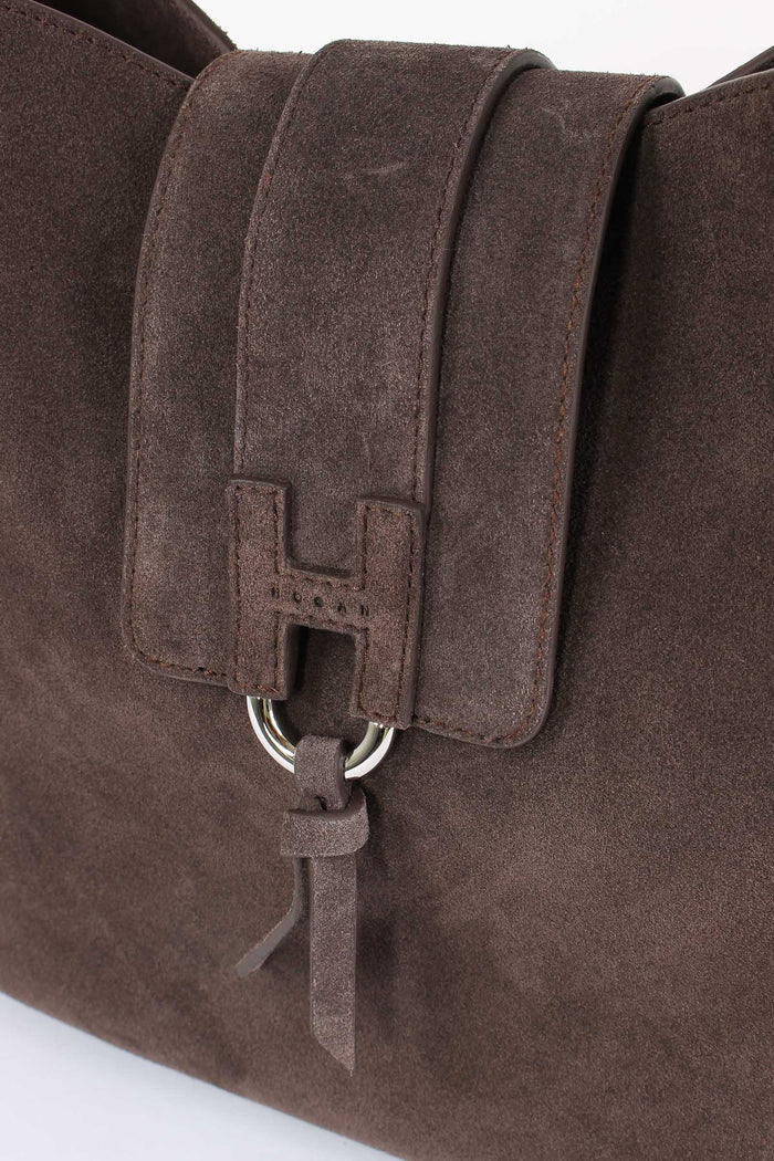 Hobo Verticale Patta Suede Palissandro-4