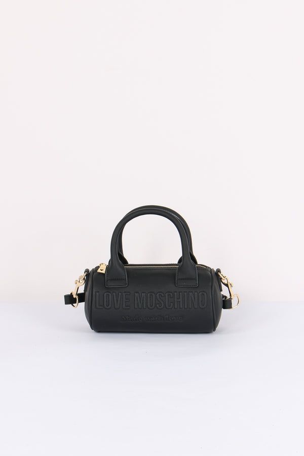 Bauletto Effetto Denim Nero