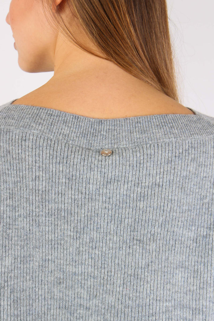 Maglia Manica Lunga Grey Melange-6