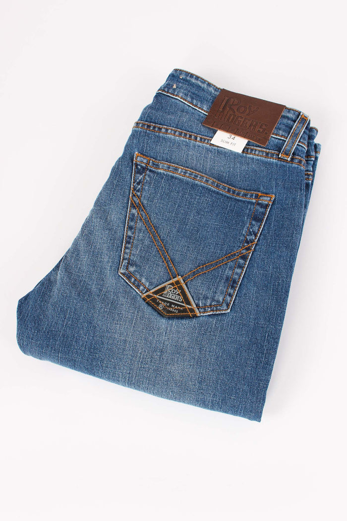 Denim Slim Fit Denim Medio-3