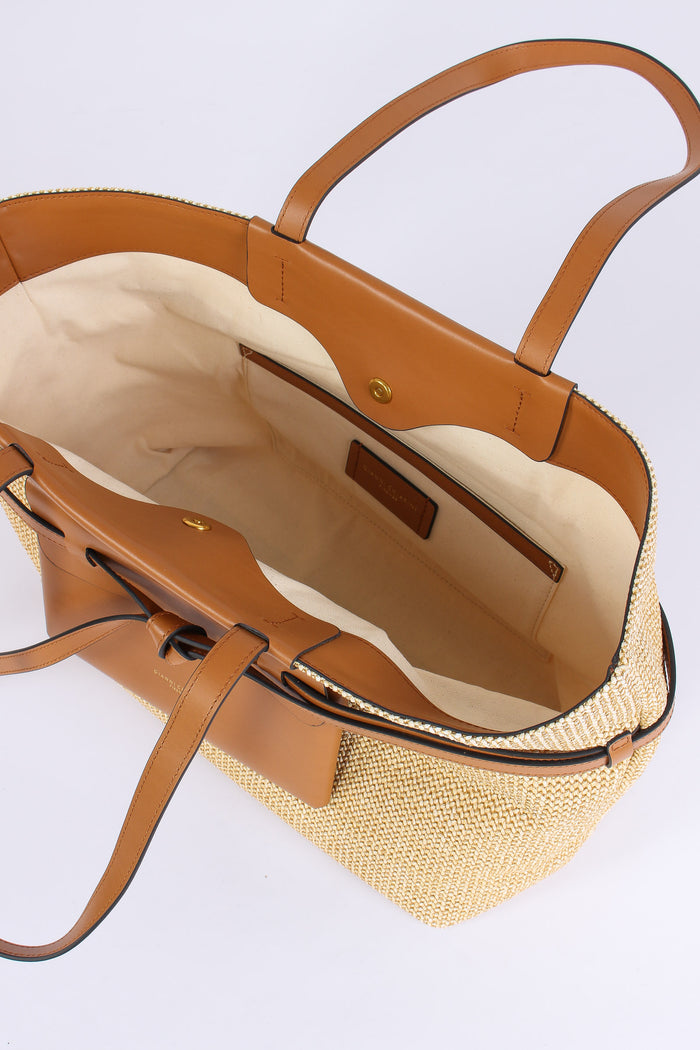 Belty Shopping Rafia Naturale/cuoio-6