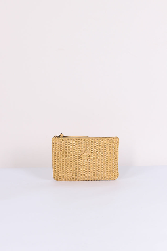 Pochette Rafia Rafia/nero