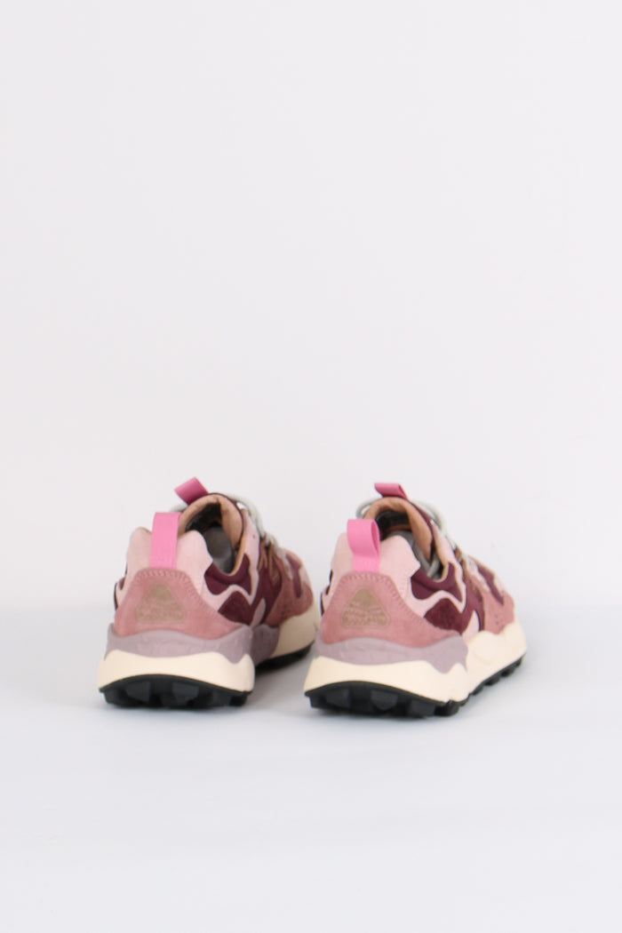 Sneakers Yamano Suede Nylon Light Pink/brown-3