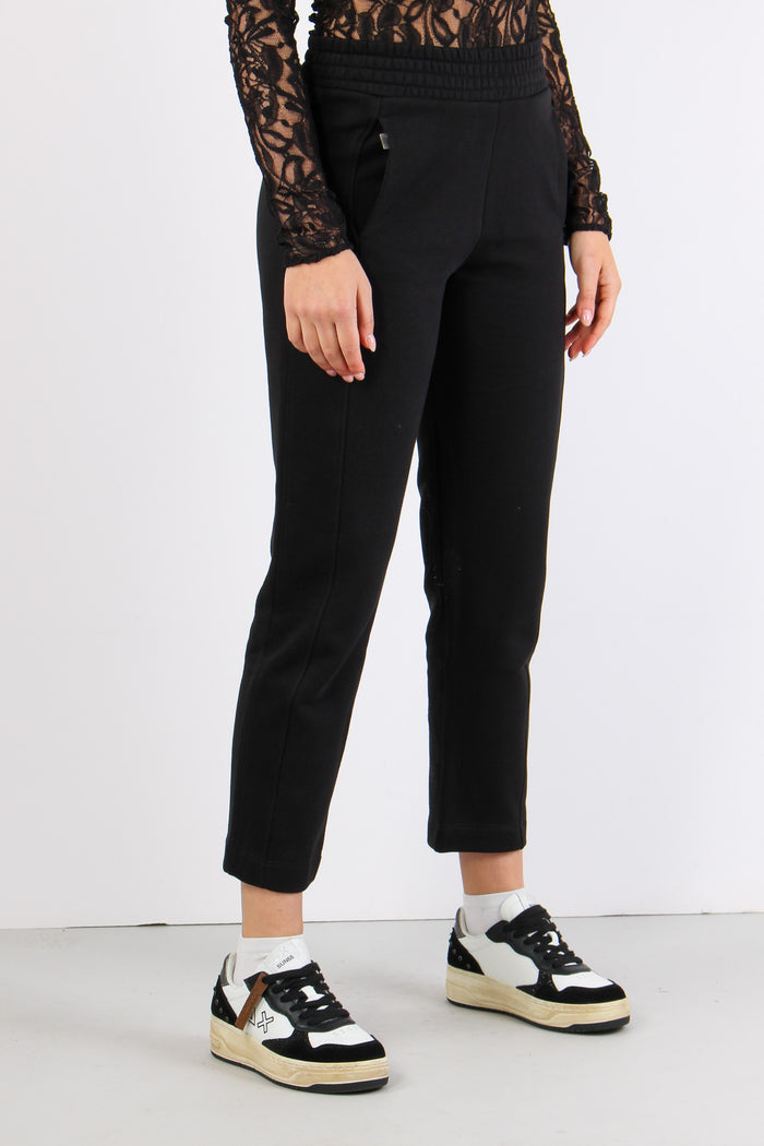 Pantalone Dritto Felpa Black-5
