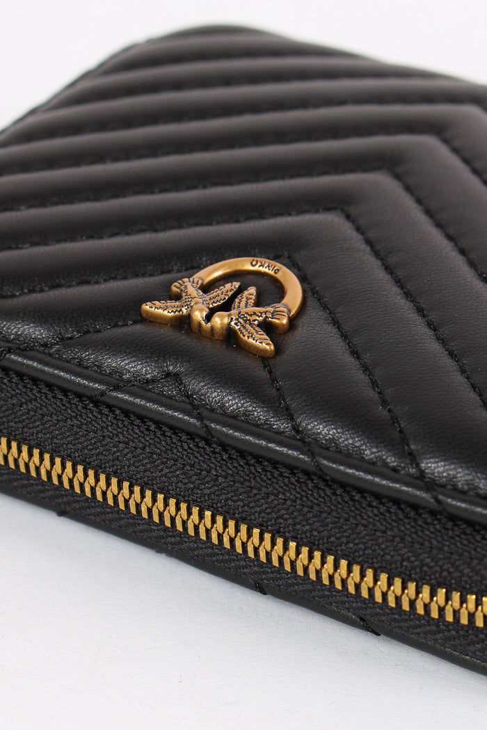 Taylor Portafoglio Zip Around Nero/gold-5