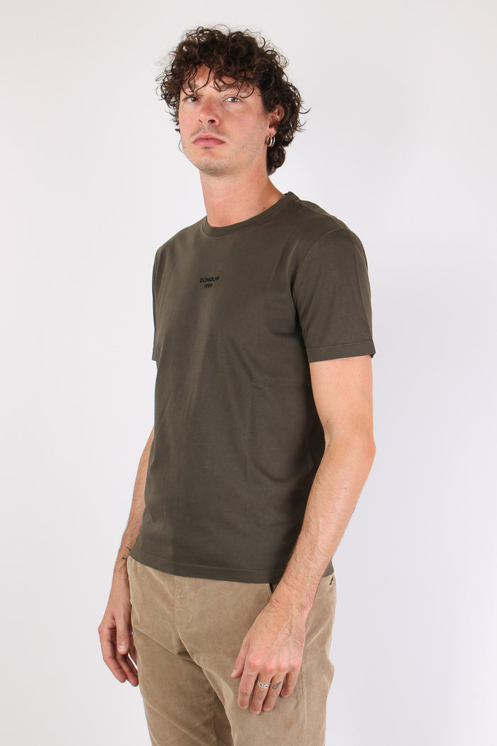 T-shirt Scritta Centrale Dark Chocolate-5
