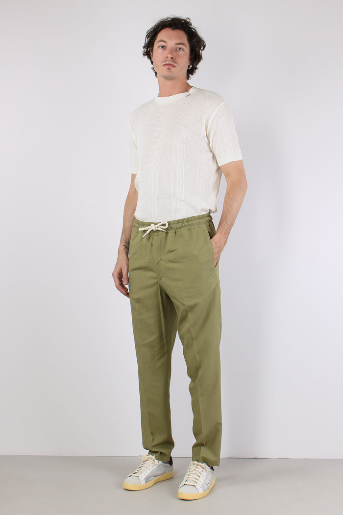 Pantalone Viscosa Lino Oliva-3