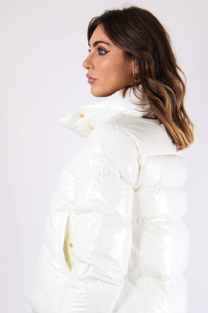 Mirco Caban Piumino Logo Bianco/biancaneve-8